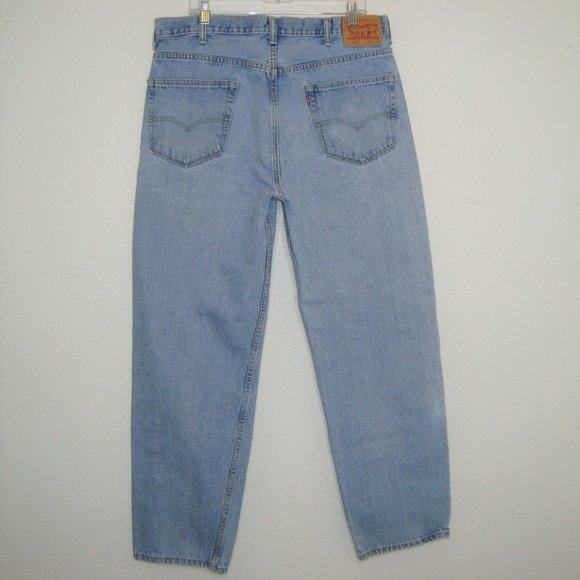 Vintage Levi's 550 Tapered Leg Distressed Jeans 38 - Picture 4 of 8